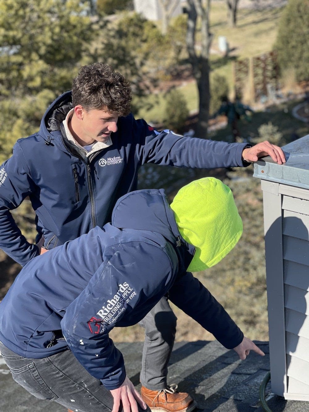 an image showing a roof inspection for a roofing project