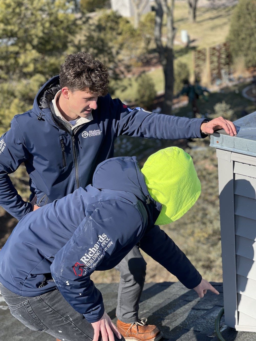 an image showing a roof inspection for a roofing project