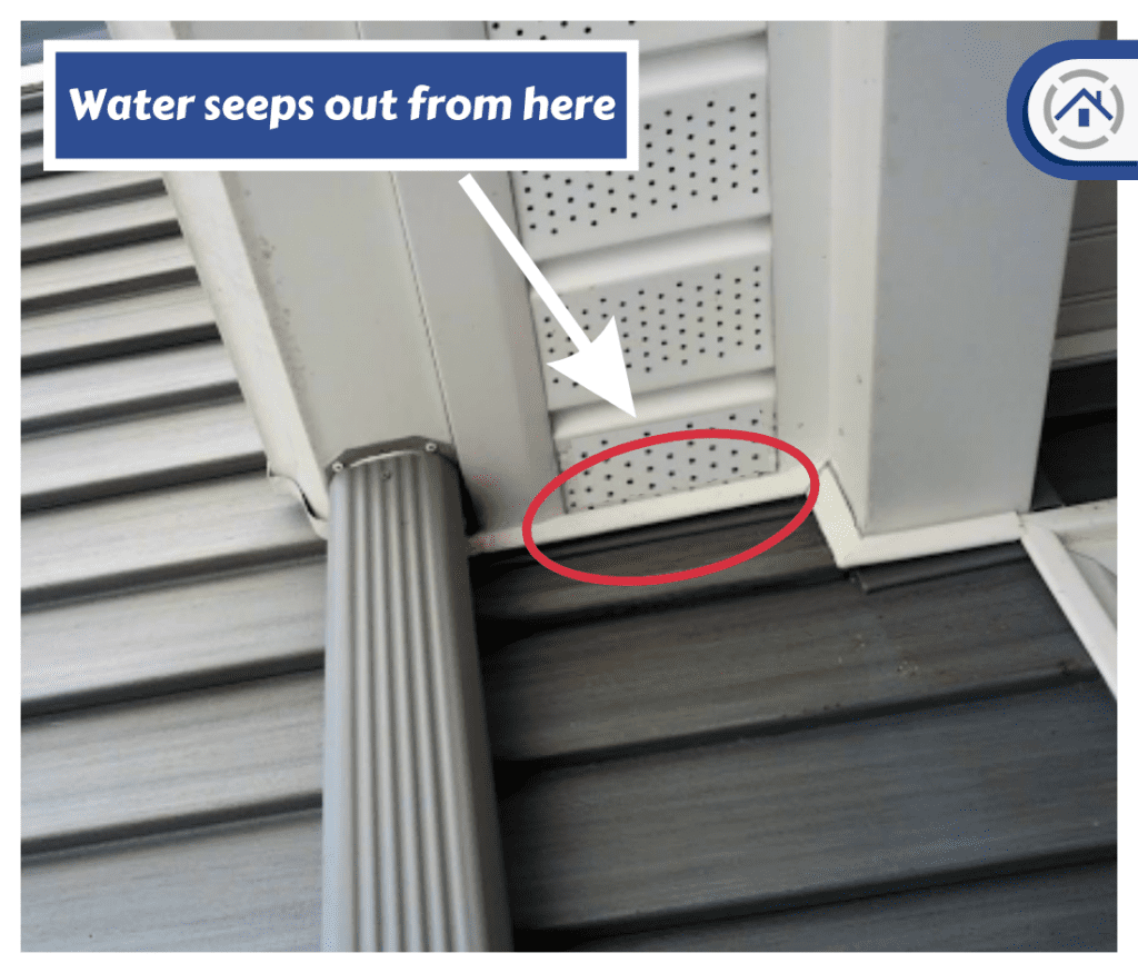 roof-wall intersection with no No Kickout Flashings