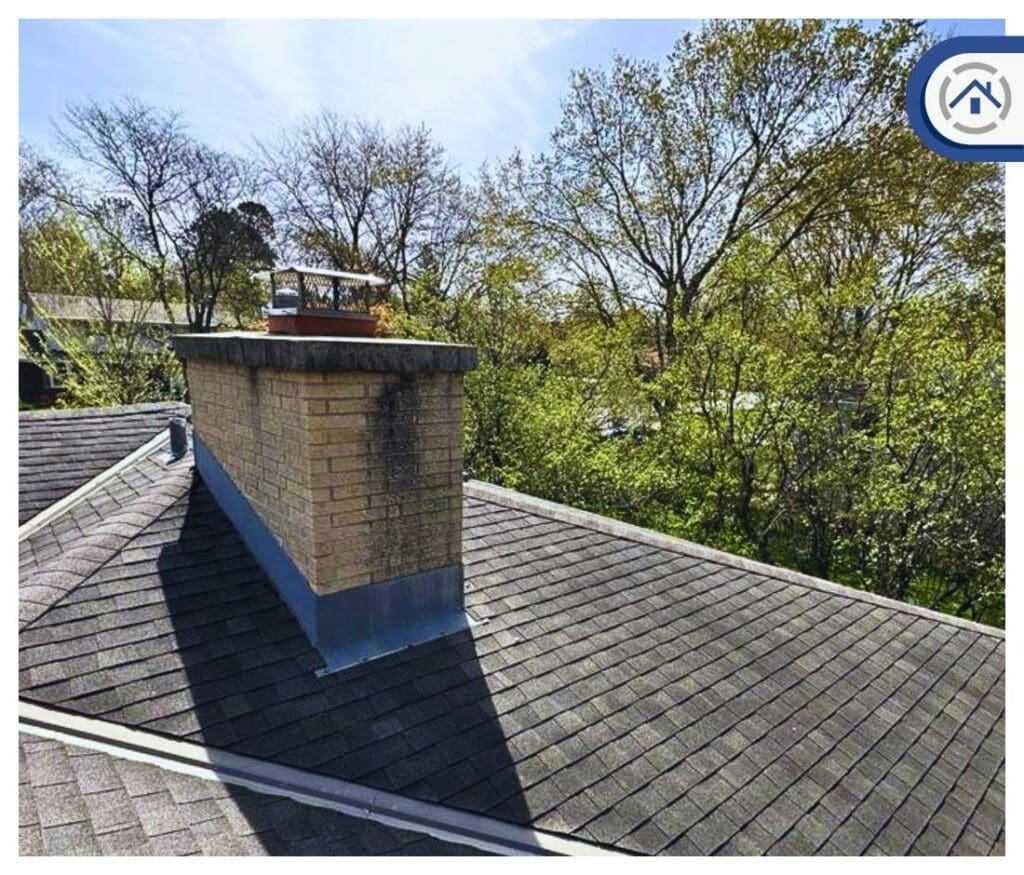 an old leaking chimney