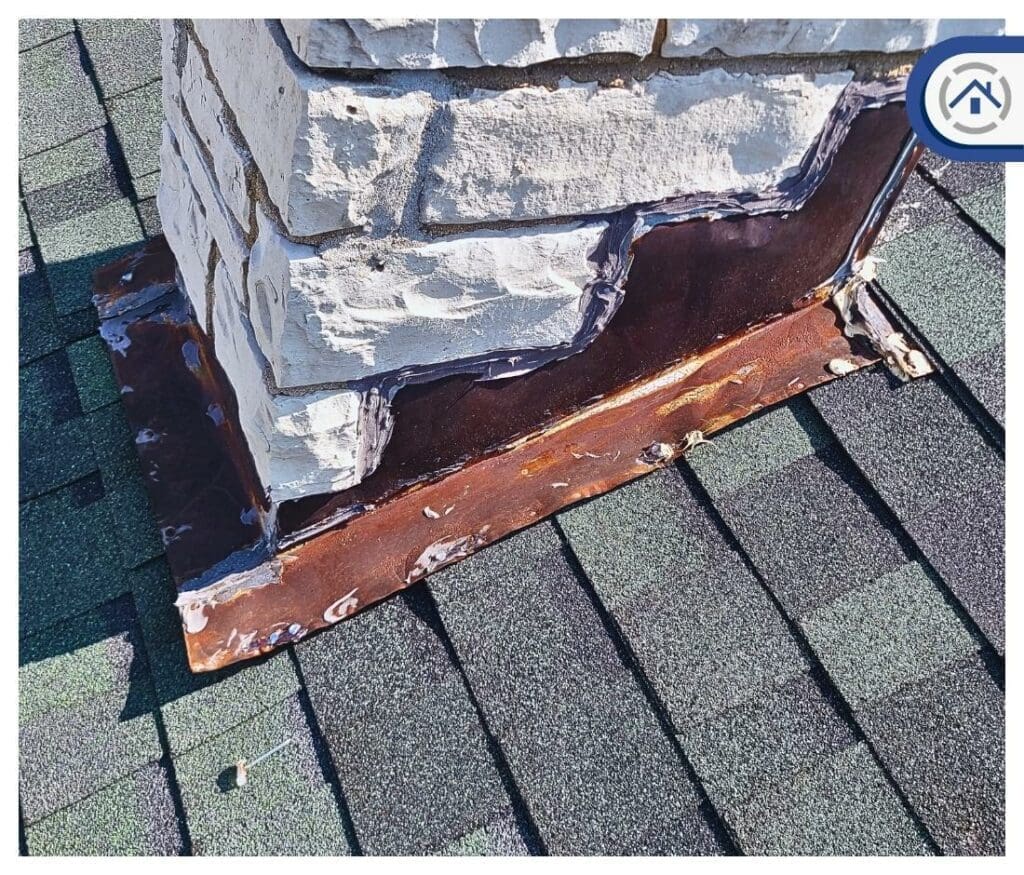 improperly flashed chimney