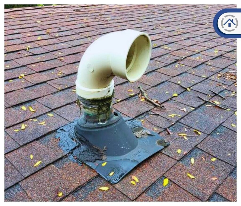 an improperly flashed vent that may result to bathroom fan leaking