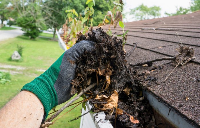 gutter cleaning (Wisconsin Winter Roof Care)