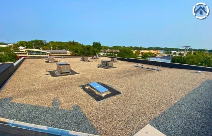 Ballasted Commercial roof