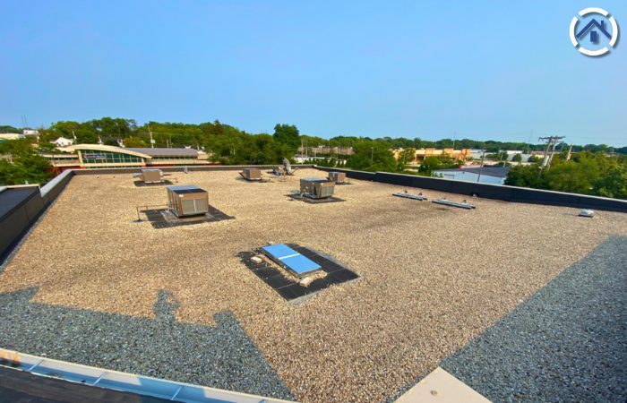 Ballasted Commercial roof