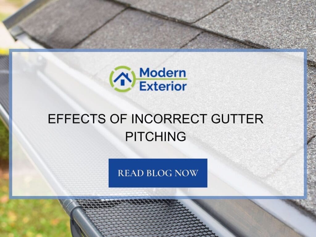 Effects of Incorrect Gutter Pitching