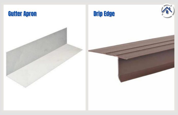 Gutter apron vs drip edge