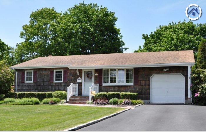 Single-story ranch homes usually have a roof slope between 4/12 and 6/12.